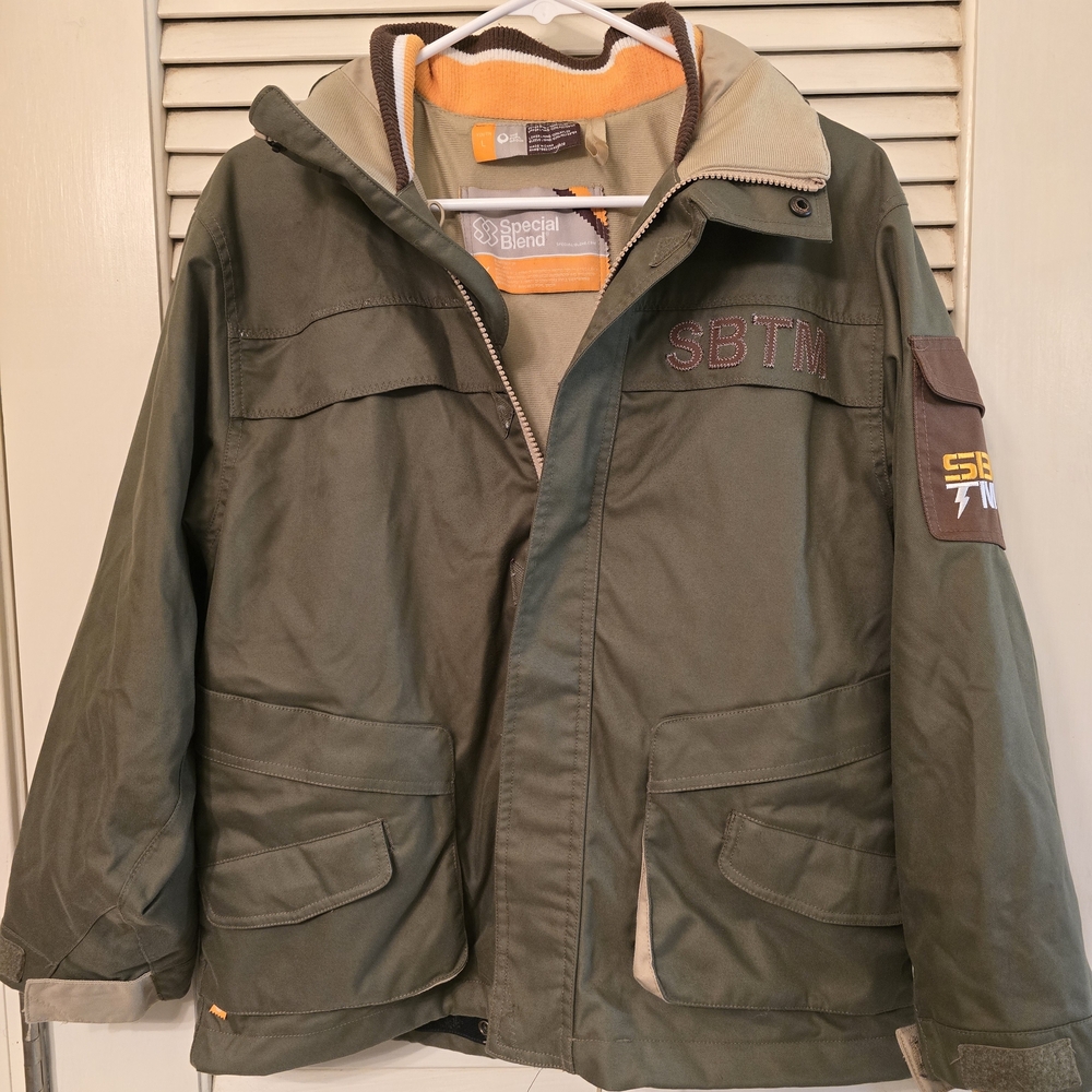 Special Blend Kids' Olive Raincoat